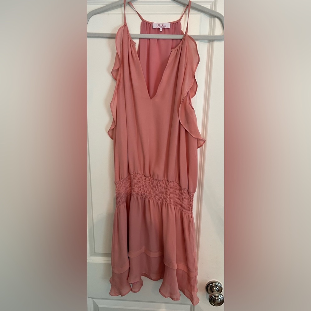 Parker Pink Mini Dress with ruffles